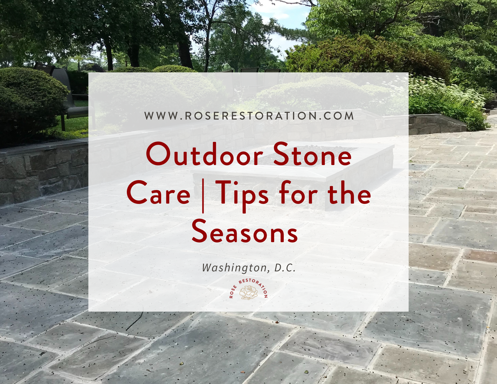 Outdoor Stone Care. Tips for the seasons.